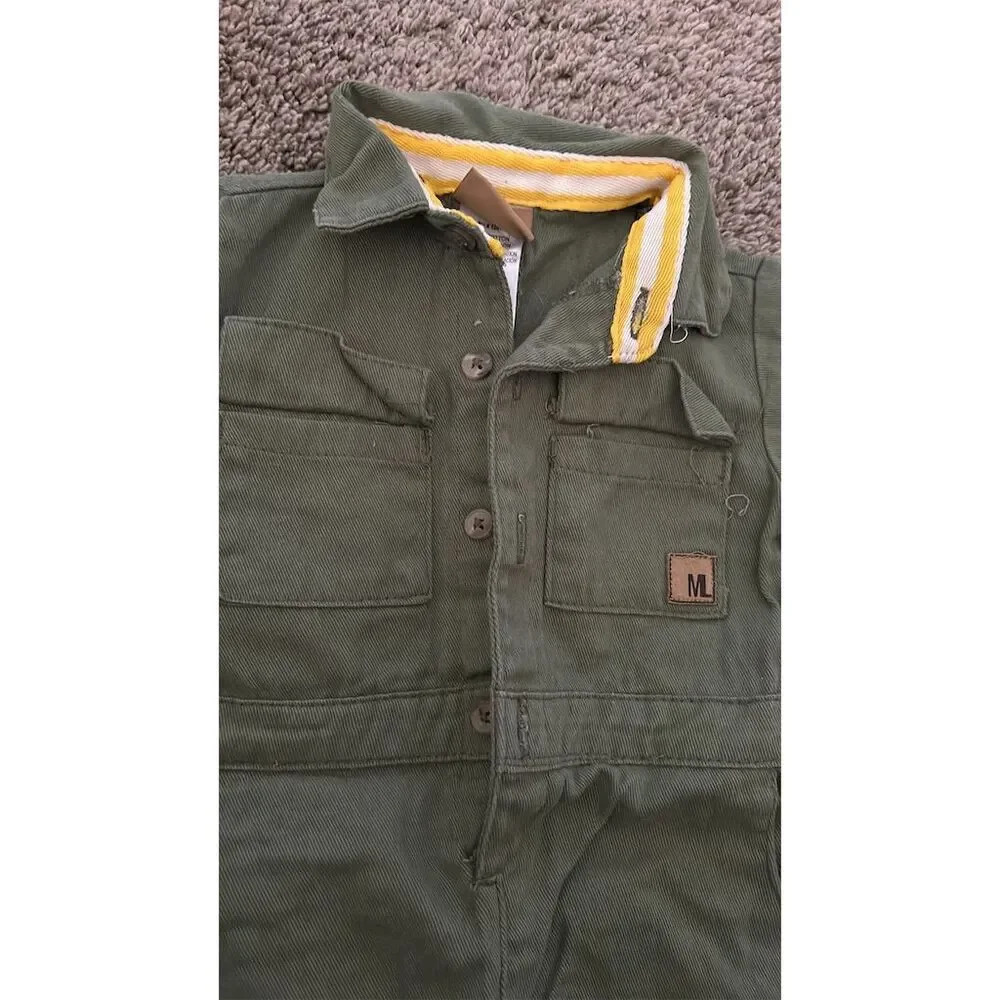 Mario Lopez Baby Unisex Olive Green Jumpsuit Romper Size 12M
#077 - Picture 4 of 5